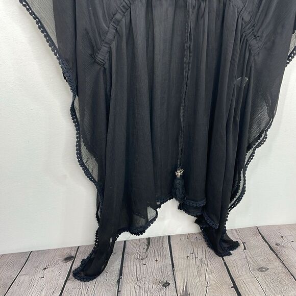 Swimsuits for all Kaftan Swimsuit Cover Semi sheer Black size 22/24 - Picture 3 of 11